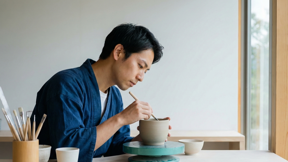 地方創生の取り組みとして注目される、伝統工芸や地場産業の振興。技術を次世代へ繋ぐ若き職人の制作風景。